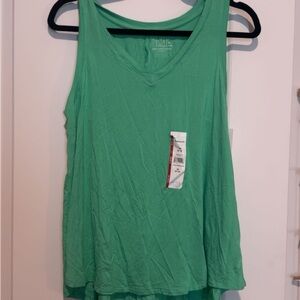 Time and Tru Vibrant Green Tank Top